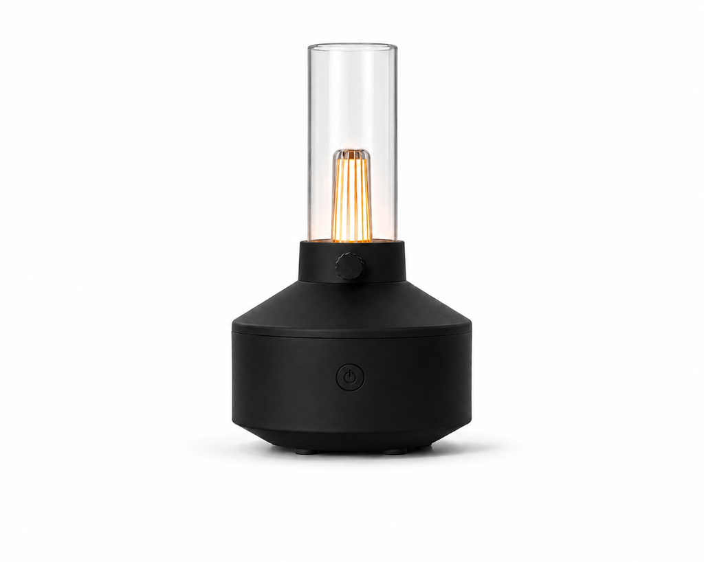 Diffuseur d'Huiles Essentielles ZenGlow - Blanc & Noir Élégant